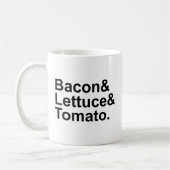 BLT Bacon Lettuce Tomato List String Kaffeetasse (Links)