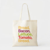 BLT Brot, Speck, Kopfsalat, Tomate, Brot-Tasche Tragetasche (Vorne)