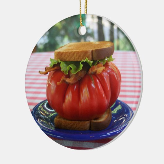BLT mit RiesenTomate Keramik Ornament (Links)