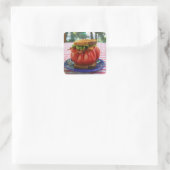 BLT mit RiesenTomate Quadratischer Aufkleber (Tasche)