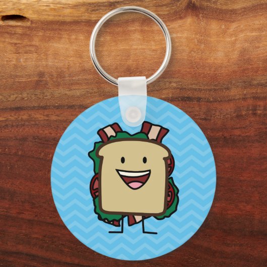 BLT Sandwich Bacon Lettuce und Tomato Foods Design Schlüsselanhänger (Vorderseite)