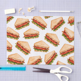 BLT-Sandwich Seidenpapier