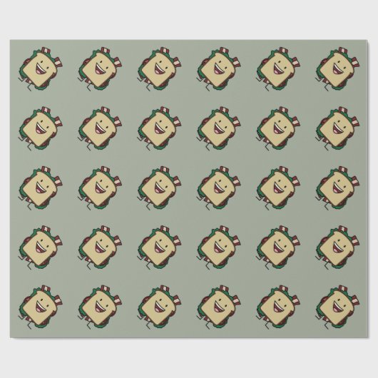 BLT Sandwich-Speck-Kopfsalat-und Geschenkpapier (Flach)