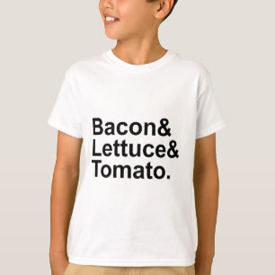BLT Speck Salat Tomate Liste Zeichenfolge T-Shirt