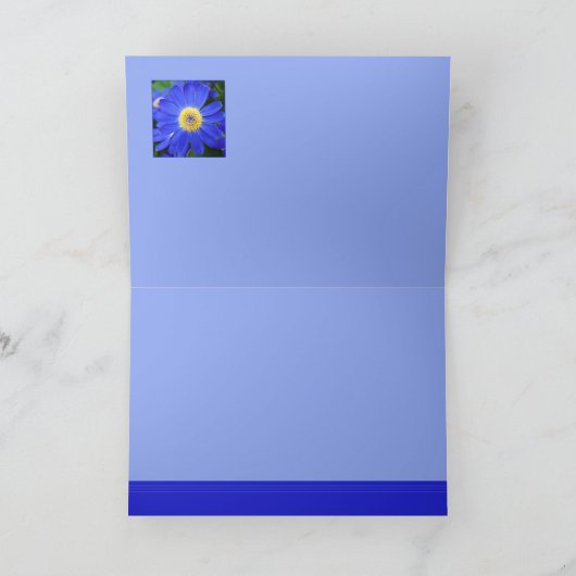 Blu Daisy Dankeskarte (Innenseite)