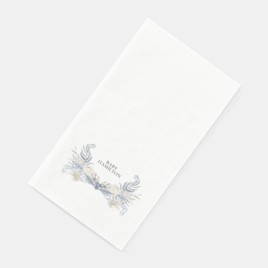 Blu Heron Personalisiertes Handtuch Serviette (Ecke)