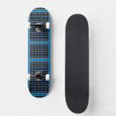 Blu Kariert Skateboard (Vorderseite)