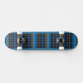 Blu Kariert Skateboard (Horizontal)