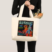 Blu Knight Fruchtetikett Jumbo Stoffbeutel (Vorderseite (Produkt))