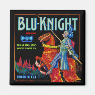 Blu Knight Fruchtlabel Magnet