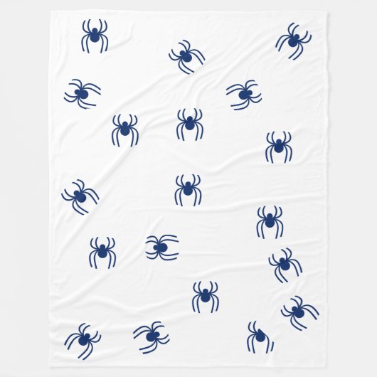 Blu spider fleecedecke (Vorderseite)