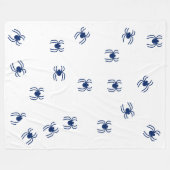 Blu spider fleecedecke (Vorderseite (Horizontal))