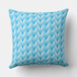 blu strips heart throw pillow kissen