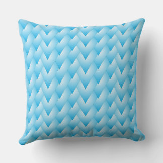 blu strips heart throw pillow kissen