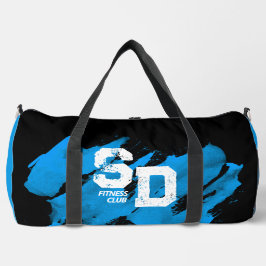 Blu- und Black Brushy-Fitness Duffle Bag