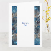 Blubble Blue - Vatertag 4 Karte (Gelbe Blume)