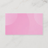 Blubble Cloud - Schattierungen von hellrosa Visitenkarte (Rückseite)