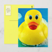 Blubble Duck Postkarte (Vorne/Hinten)