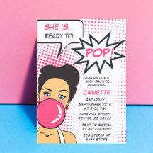 Blubble Gum Bereit zum Pop Girl Baby Dusche