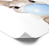 Blubble Gum Bunny Cub Kinderzimmer Child Woodland Poster (Ecke)