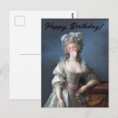 Blubble gum diva du Barry Happy Birthday Postkarte (Vorne/Hinten)