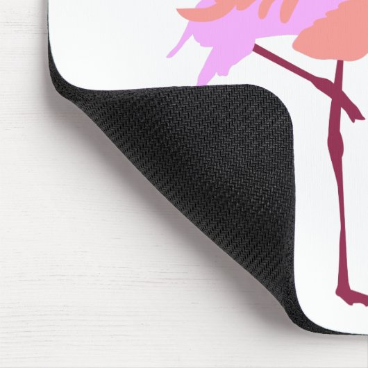 Blubble Gum Flamingo Blasen Blase Mousepad (Ecke)
