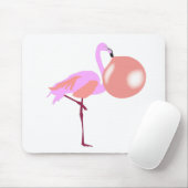 Blubble Gum Flamingo Blasen Blase Mousepad (Mit Mouse)
