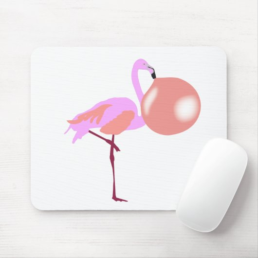 Blubble Gum Flamingo Blasen Blase Mousepad (Mit Mouse)