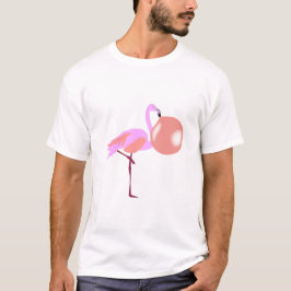 Blubble Gum Flamingo Blasen Blase T-Shirt