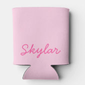 Blubble Gum Pink Hot Pink Custom Curry Name Dosenkühler (Rückseite)
