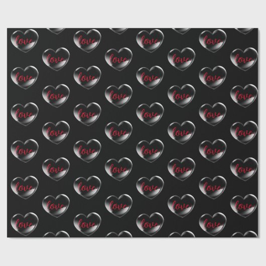 Blubble Heft mit Liebe Text Geschenkpapier (Flach)