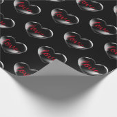 Blubble Heft mit Liebe Text Geschenkpapier (Ecke)