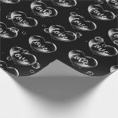 Blubble Heft mit Liebe Text Geschenkpapier (Ecke)