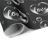 Blubble Heft mit Liebe Text Geschenkpapier (Rolleneckpunkt)