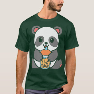 Blubble Milk Tea Panda Niedlich Panda trinken Boba T-Shirt