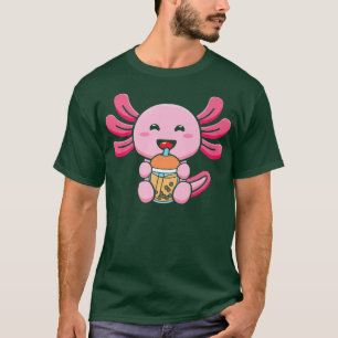 Blubble Milk Tee Axolotl Niedlicher Axolotl Drink 