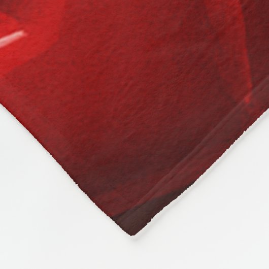 Blubble-Muster für rote Herzen Fleecedecke (Ecke)