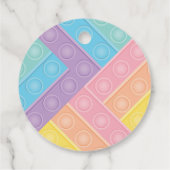 Blubble Pop Toy Rainbow Popper Fidget Toy Birthday Geschenkanhänger (Rückseite)