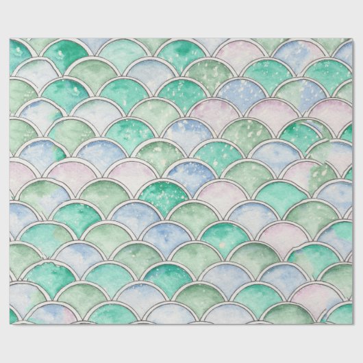 Blubble-Scallops-Design auf Packpapier (Flach)