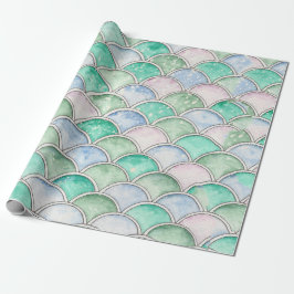 Blubble-Scallops-Design auf Packpapier