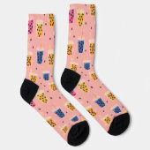Blubble Tea Bliss - Fun Boba Milk Drink Socken (Rechts)