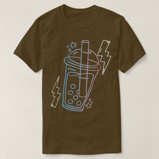 Blubble Tea Drinker Tapioca Pearl Milk Boba Tee 5 (Design vorne)