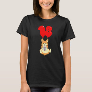 Blubble Tea Hamster 18. Geburtstag Kinder Ballon P T-Shirt