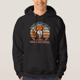 Blubble Tea Red Panda Chocolate Niedlicher Tiere B Hoodie