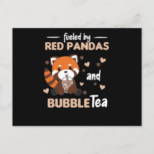 Blubble Tea Red Panda Chocolate Niedlicher Tiere B Postkarte