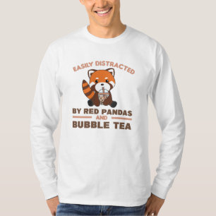 Blubble Tea Red Panda Chocolate Niedlicher Tiere B T-Shirt