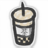 Blubble Tee mit Kanji Classic Aufkleber (Vorderseite)