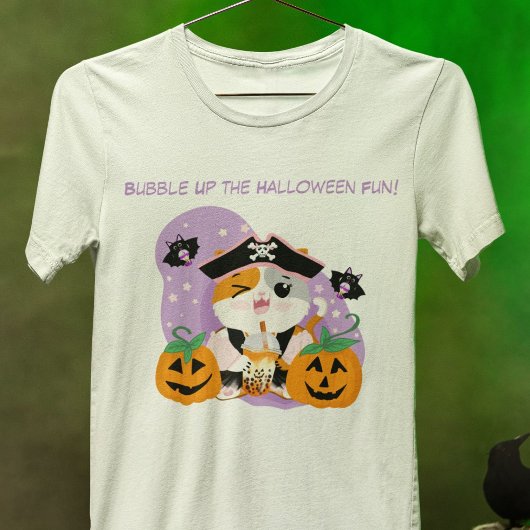 Blubble Tee mit Pirate Kawaii Cat Halloween Spaß