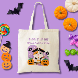 Blubble Tee mit Pirate Kawaii Cat Halloween Spaß Tragetasche
