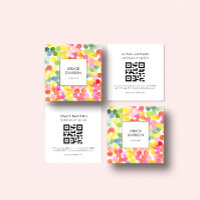 Blubble Tee Regenbogen Rosa Orange Green QR Code